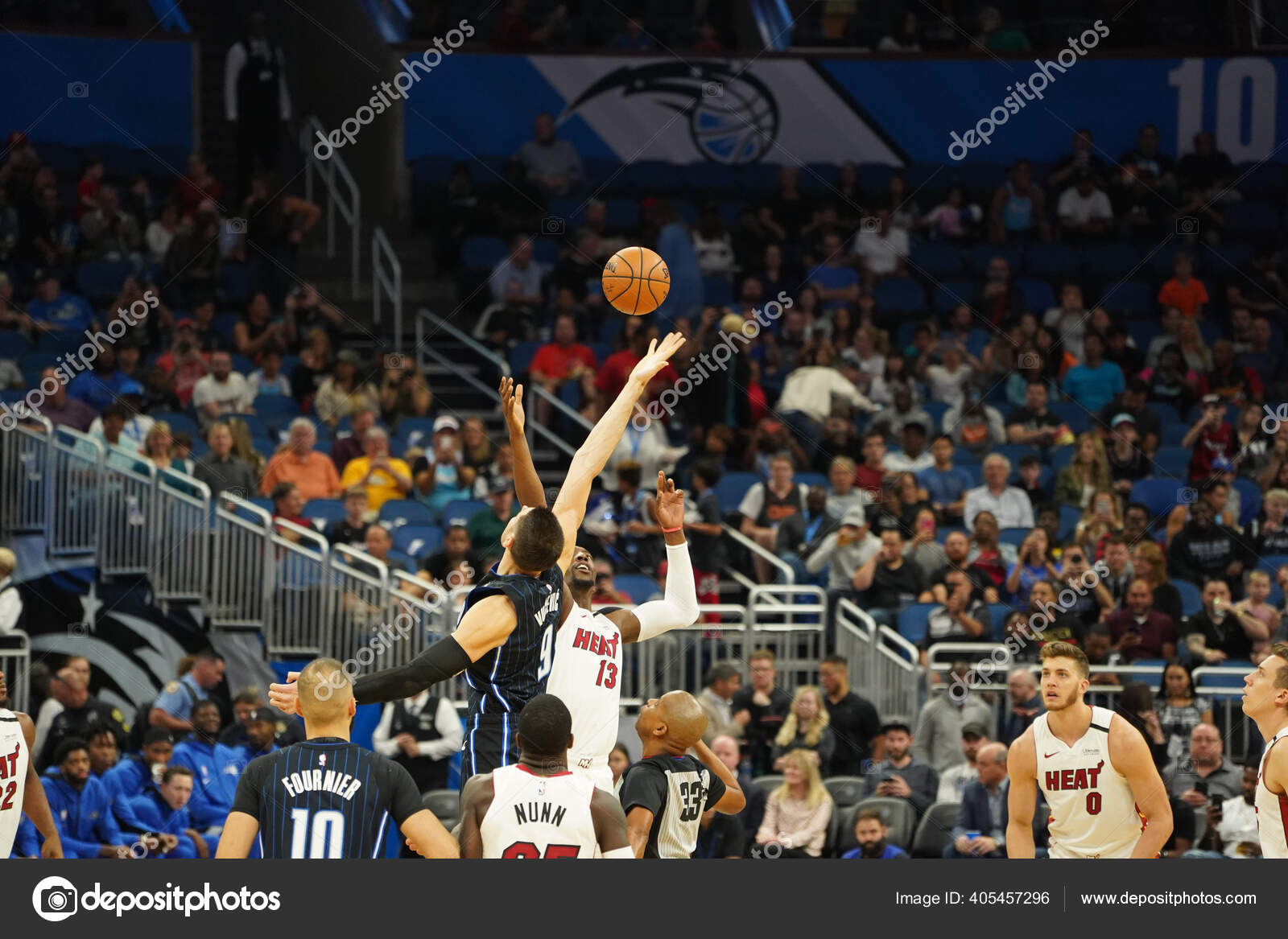 Jogo Basquete Temporada Nba Orlando Magic Miami Heat Janeiro 2020